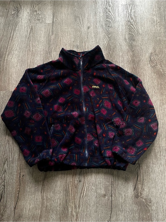Dreimar Other - 90s Dreimar Patterned Fleece Zip up Sweater